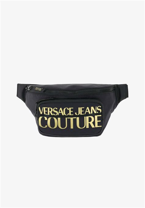 versace jeans gürteltasche mit durchgehendem logo-print schwarz|Versace Jeans Couture Gürteltasche mit Logo.